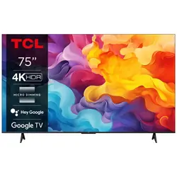 TCL 4K HDR TV s Google TV-om 75V6B 