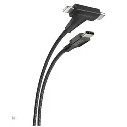 Scosche Strikeline 2-u-1 USB-C®/Lightning® kabel, 1.2m, crni 