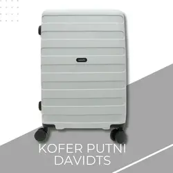 Davidts putni kofer za kabinu svijetlo sivi PP Roundtrip 