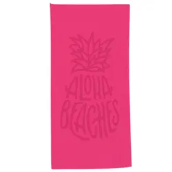 Essenza Bath jednobojni ručnik za plažu - Aloha, rozi, 70x150 cm 