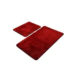 Colourful Cotton Set kupaonskih tepiha RED (2 kom) 
