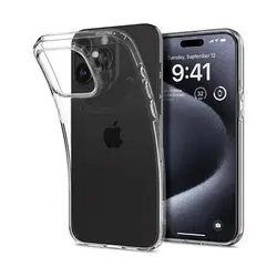 Spigen iPhone 15 Pro zaštitna maska za telefon, Liquid Crystal, prozirna (ACS06699) 