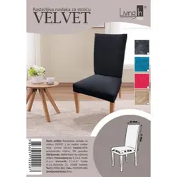  Navlaka za stolicu Living In Velvet  - boja PLAVA 