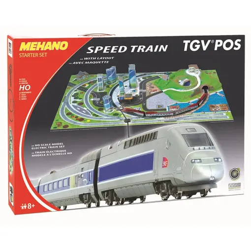 Garnitura vlaka TGV Pos s maketom