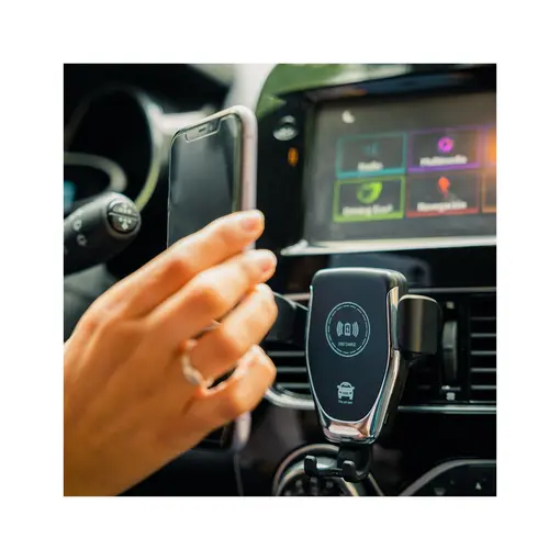 univerzalni auto držač za smartphone, QI bežično punjenje 15 W, ploča
