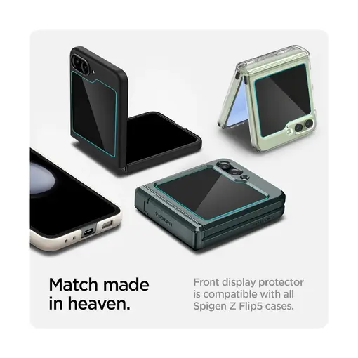 Samsung Galaxy Z Flip5 zaštitno staklo za ekran telefona, Glass tR EZ Fit, Transparency, 2 kom + okvir za instalaciju (AGL06525)