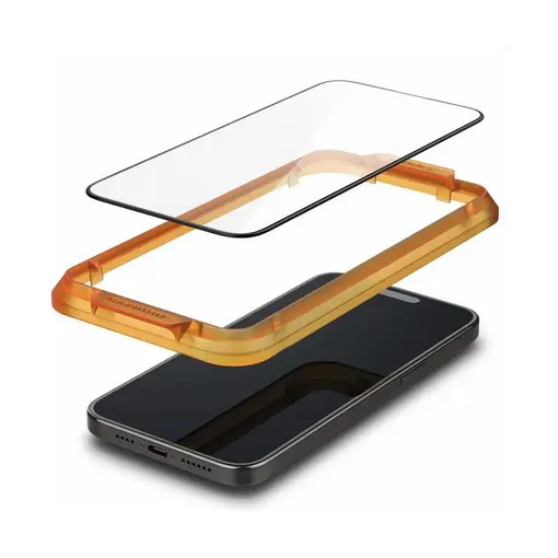 iPhone 15 Pro Max zaštitno staklo za ekran telefona, Glass tR AlignMaster, 2 kom, FC crni (AGL06875)