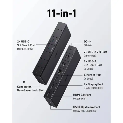 364 USB-C Hub - 10 u 1