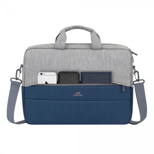 torba za laptop 15,6“, siva/plava