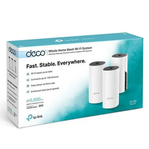 Deco M4 Whole-Home Mesh Wi-Fi System 3pack router