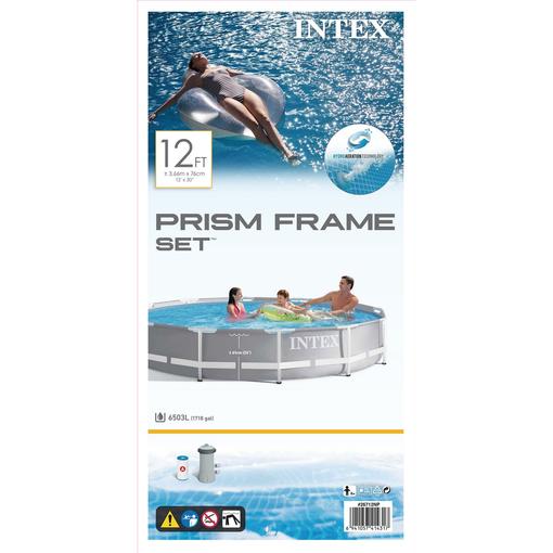 bazen Prism Frame 366 × 76 cm, s filter uloškom + poklon Abrakadabra ručnik za plažu 140×70 cm
